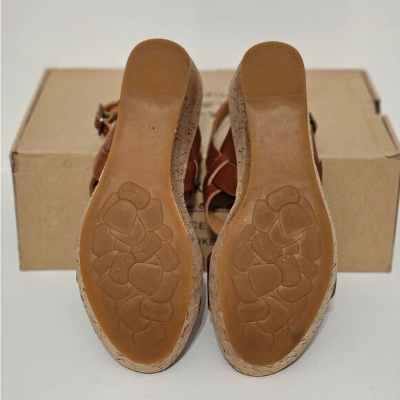 Kork Ease, Wedge sandals in soft full grain leather. EUC-Size 9 - Picture 5 of 7